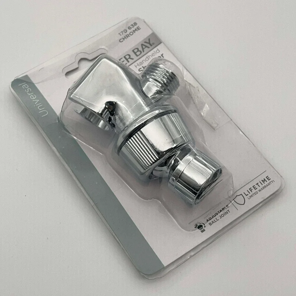 Glacier Bay Chrome Universal Handheld Shower Holder Adjustable Ball Joint New
